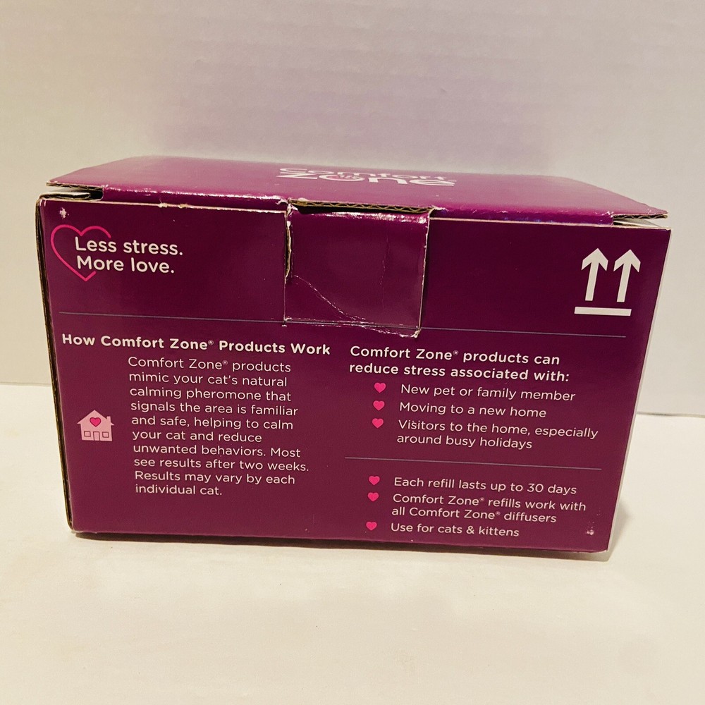 FIVE Comfort Zone Cat Calming Pheromone Diffusers Feline Anxiety ONE New Refill