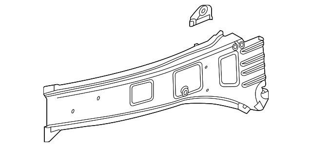 Genuine GM Passenger Side Front Compartment Upper Side Rail 84524014