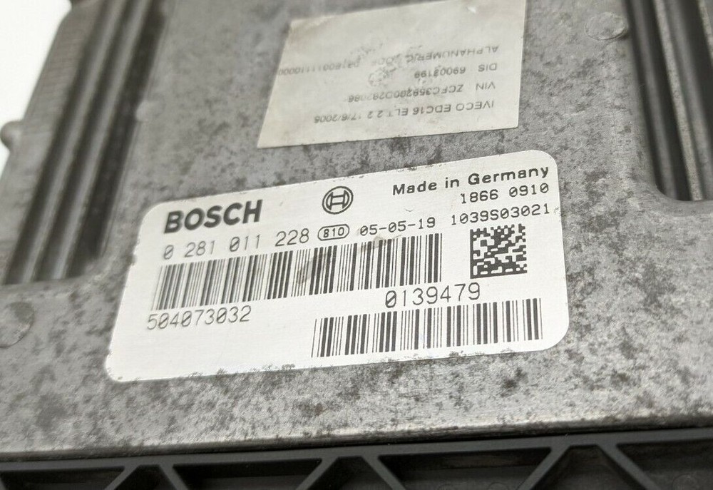 Iveco Daily Engine Control Unit 0281011228 504073032