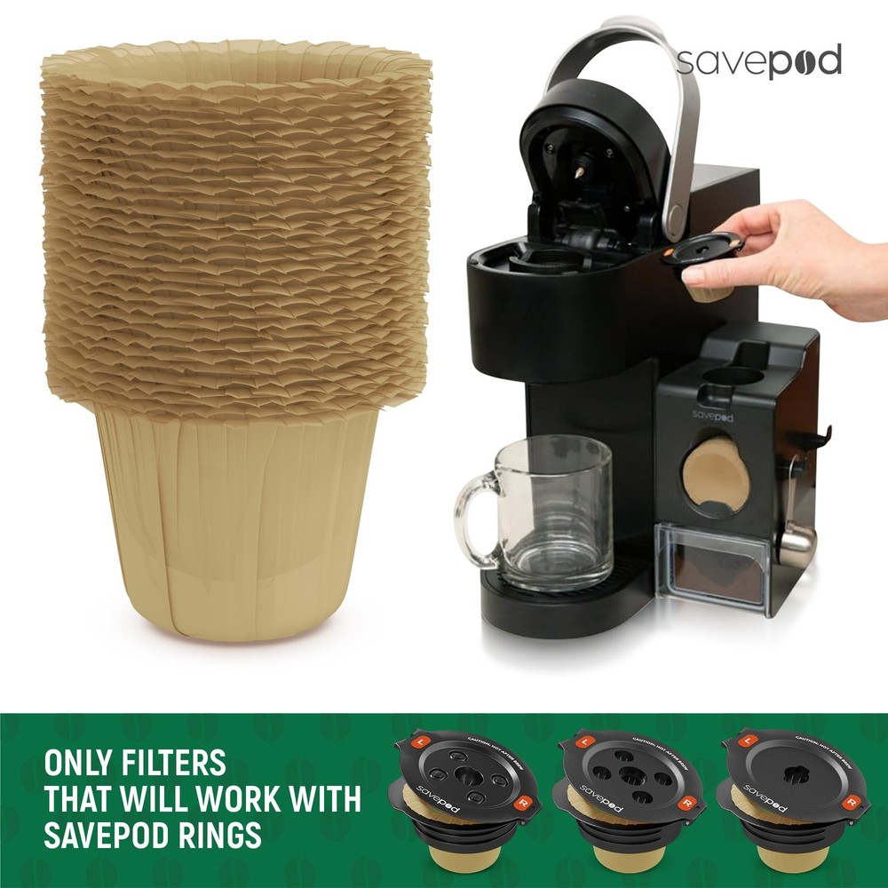 Disposable Unbleached Coffee - 200 Count - Made Exclusively for