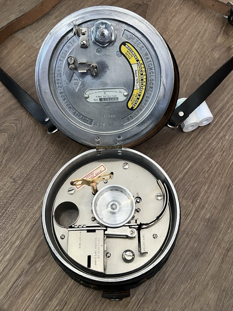 Refurbished 1964 Detex Watchman Clock