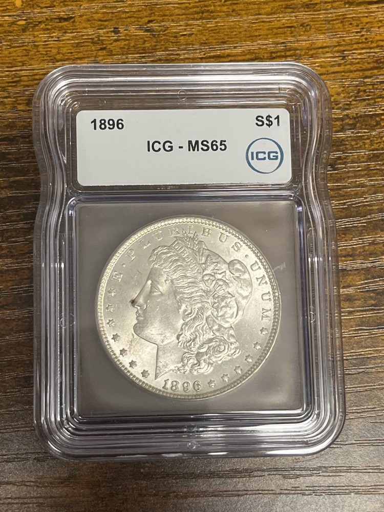 Morgan Dollar (1896) - ICG - MS65