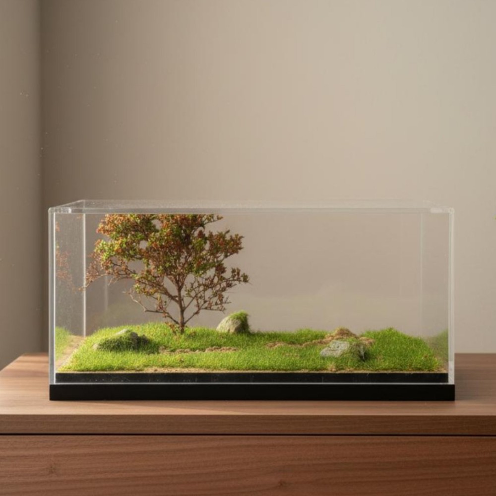 1:64 Scale Model Display Container High Clearness All-Terrain Scene Display