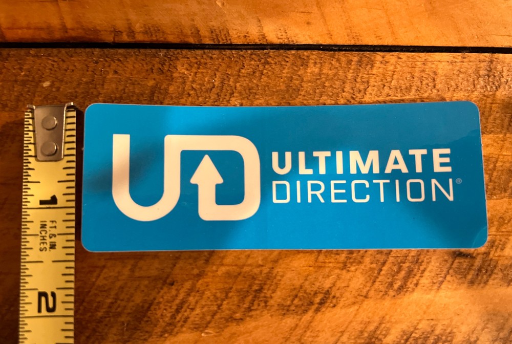 ULTIMATE DIRECTIONS Hydration System STICKER Decal Blue White