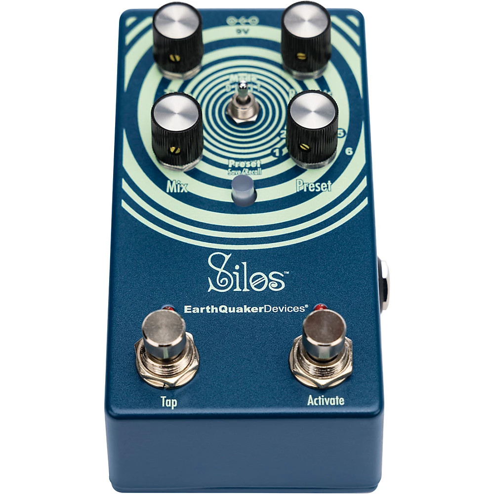EarthQuaker Silos Multi-Generational Time Reflection Device Delay Pedal Ocean Bl