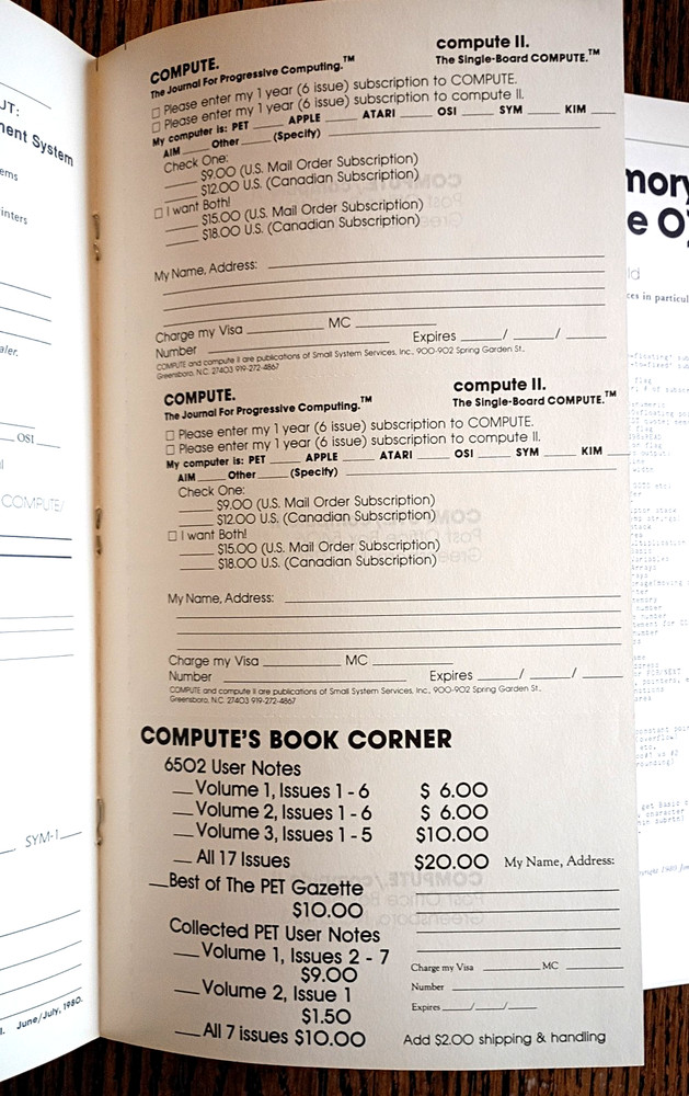 Compute II. Magazine 1980, Issues #1 and #2, 8 Bit Single Board Computers