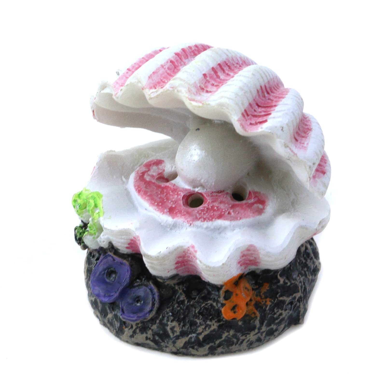 Aquarium Volcano with Air Stone Bubbler Volcano Ornament Fish Tank Bubble Mak...