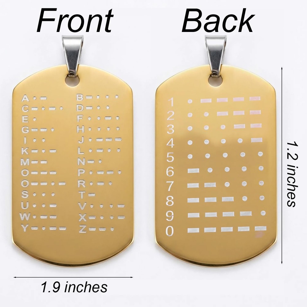 CW Morse Code Commemorative Chips, 1 PCS Morse Code Chip Explore The Learn in...