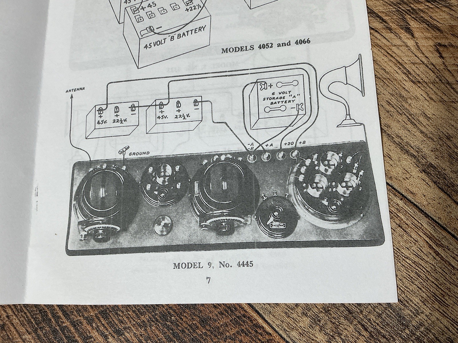 ATWATER KENT Manual Breadboard Tube Radio Receiving Sets 5, 9, 9A, 10, 10A, 10B
