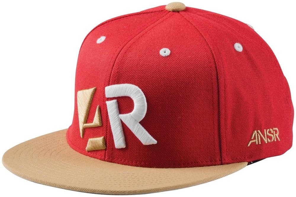 NOS ANSWER 050041 PARAGON ADJUSTABLE HAT RED GOLD SIZE OSFA