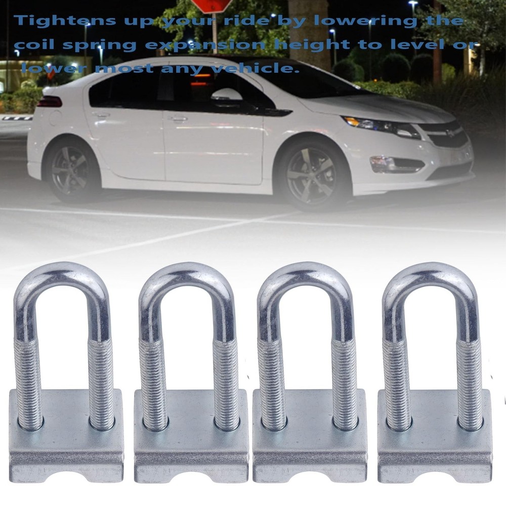 Adjustable Coil Spring Lowering-Leveling Clamp Kit 4 Coil Spring Stabilizes