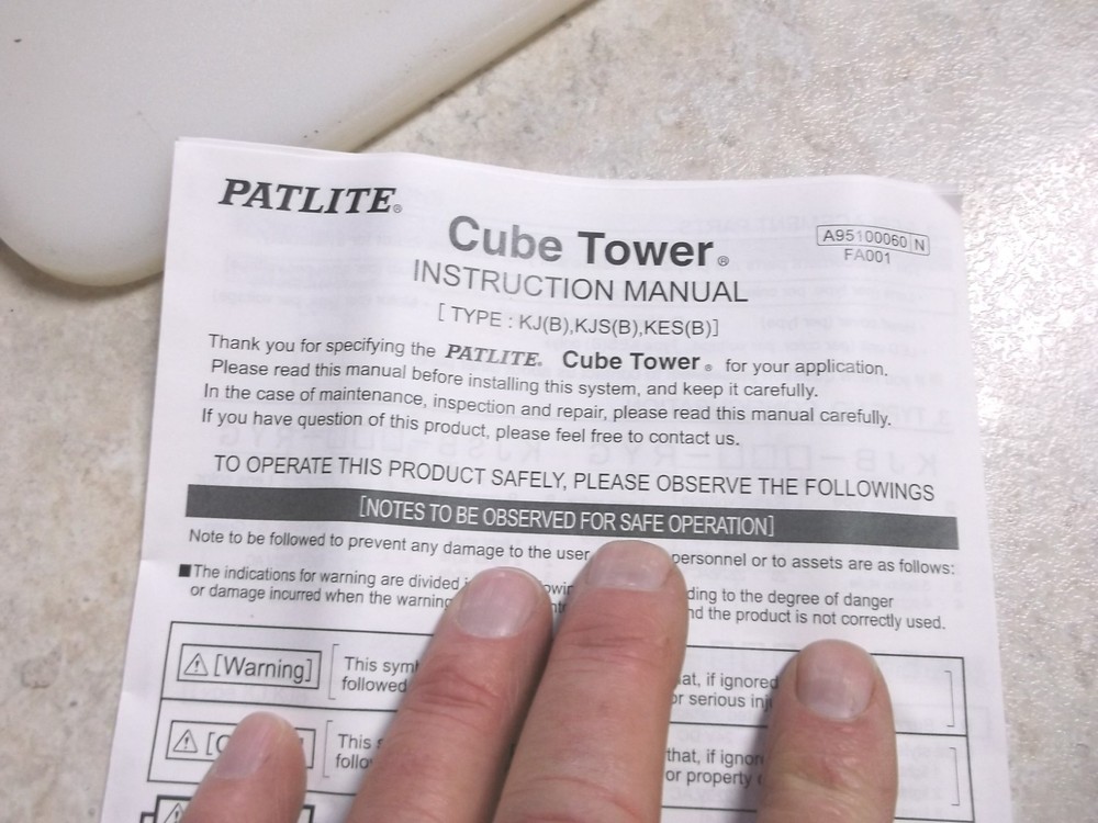 Patlite KJSB-102 Cube Style Stack Light Status Indicator (Pair) NIBox