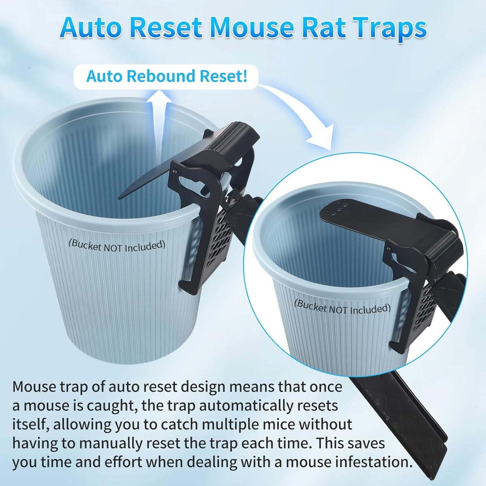 Indoor Outdoor Humane Mouse Trap: Easy Catch & Release