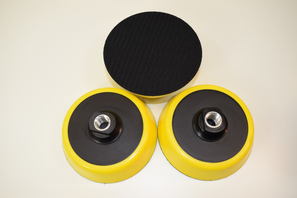 5" High Speed backing plate Hook&Loop Soft edge 5/8" for Buffer, foam pads 3 pc