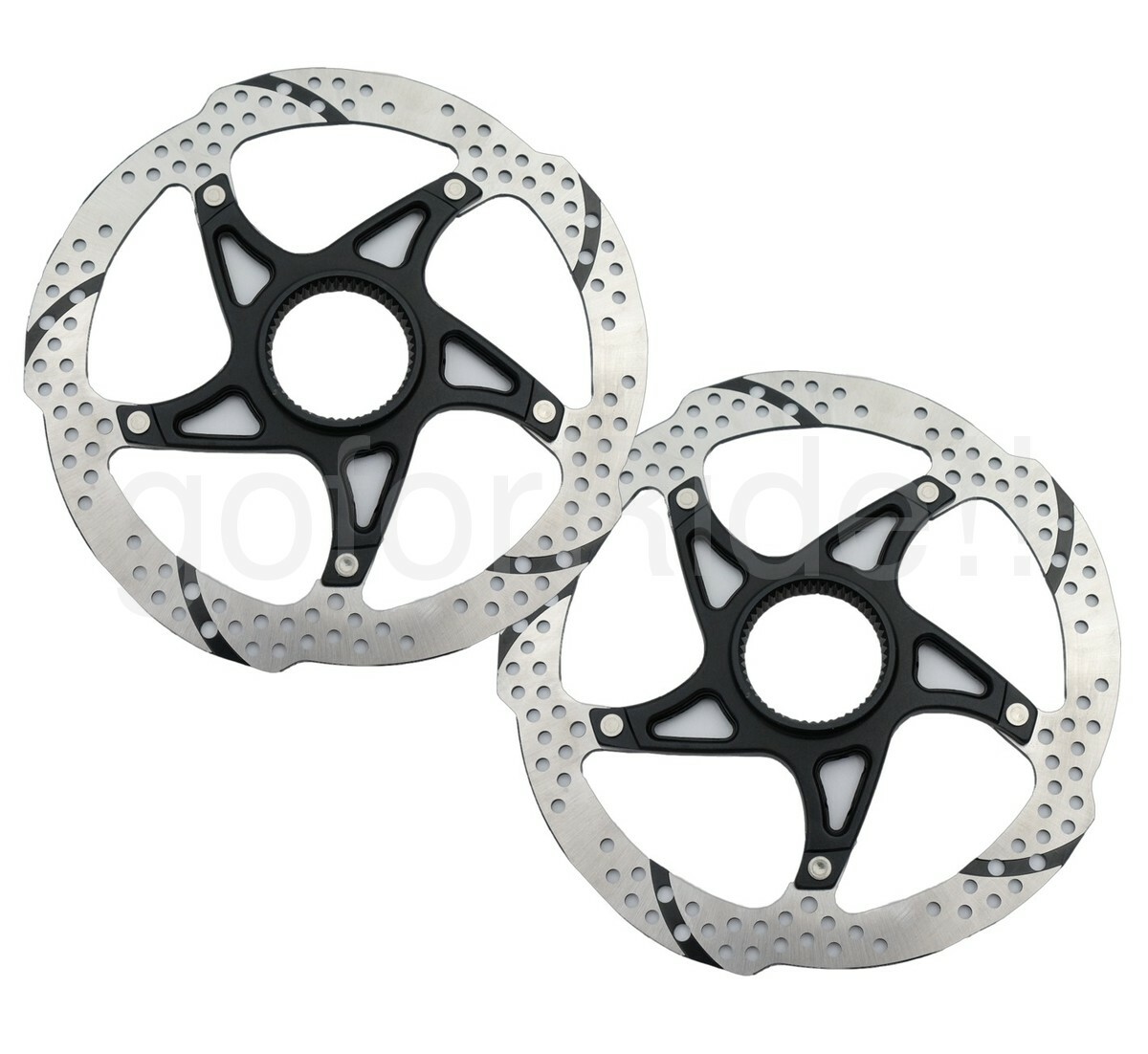 2x TRP 25 Disc Brake Rotor - 160mm Center Lock Silver/Black