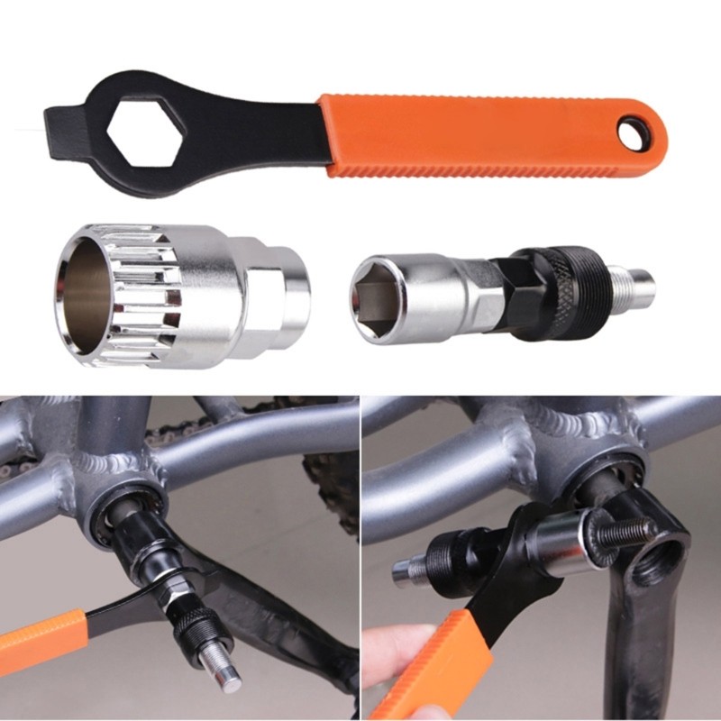 Bicycles Crank Pullers Bicycles Bottom Bracket Removal Tool with 16mm Spanners