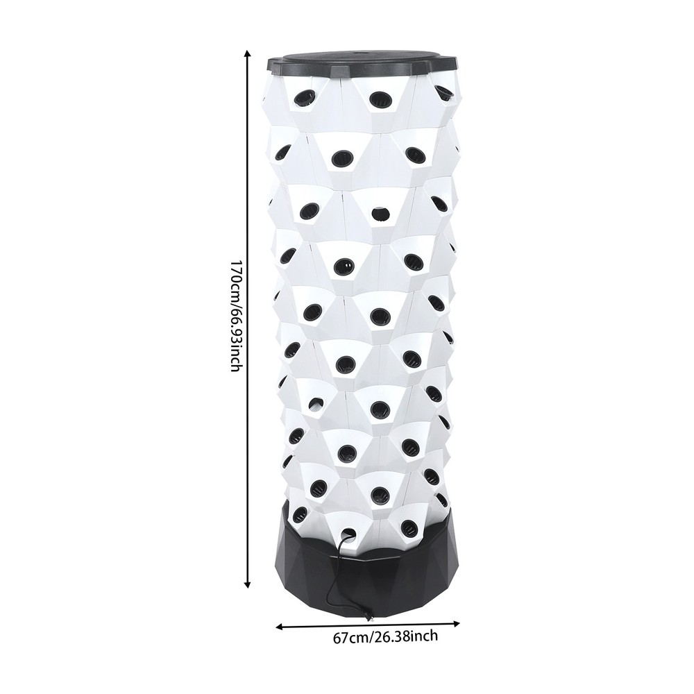 80 Pots Hydroponics Tower Set, Hydroponic Growing Kit, Hydroponic Growing Tower