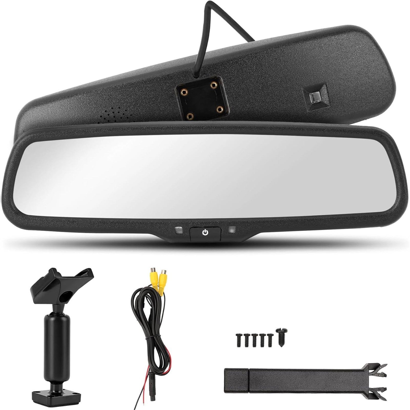Car Rear View 4.3" LCD OEM Mirror Monitor with Backup Camera Parking Reverse Kit