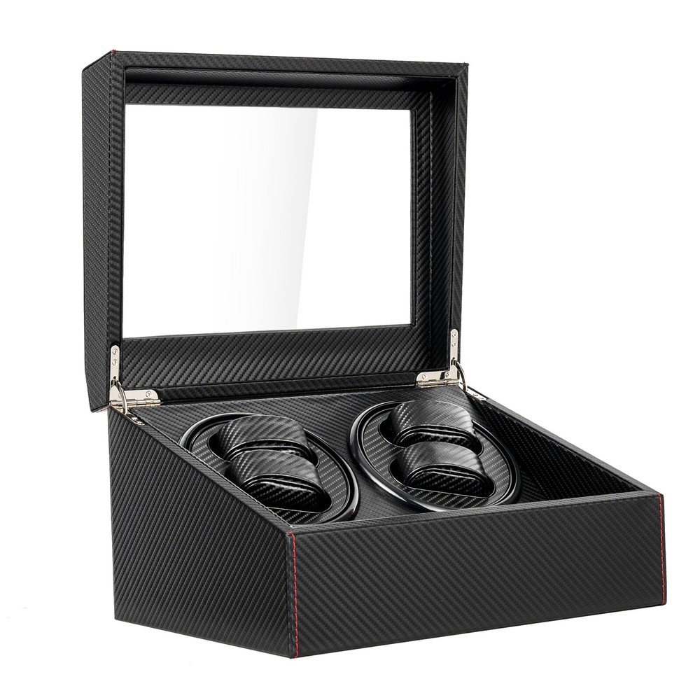 4+6 Automatic Rotation Watch Winder Box Self Winding Display Box Storage Case