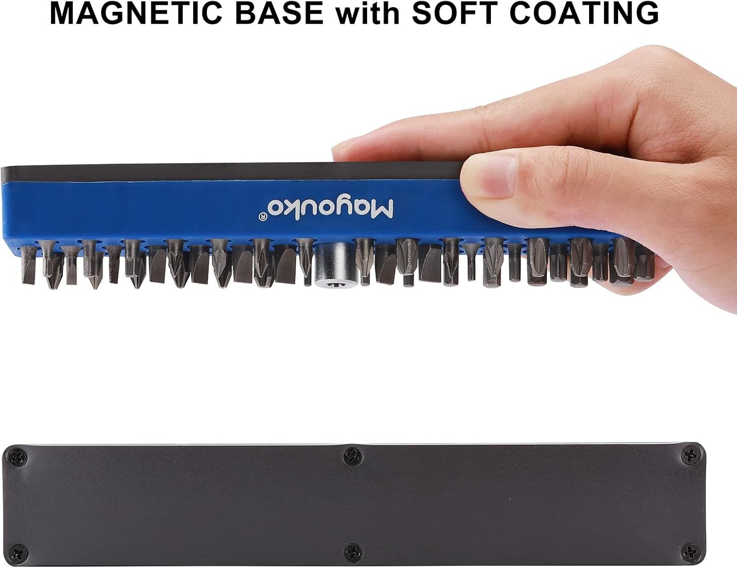 3PCS 1/4" Magnetic Hex Bit Holder Rack Organizer 129 Holes 1/4" Drill Bit Holder