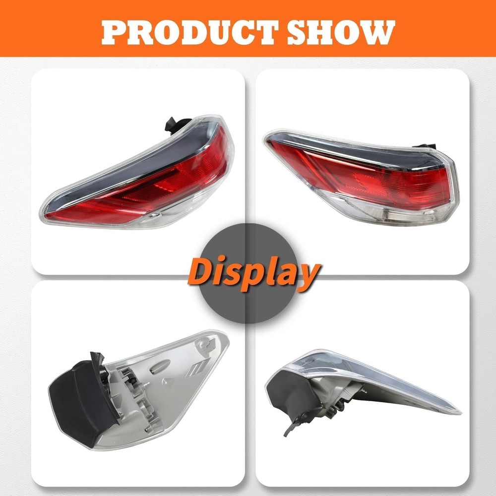 Outer Tail Light Driver Side Compatible with 2014 2015 2016 Highlander Rear B...