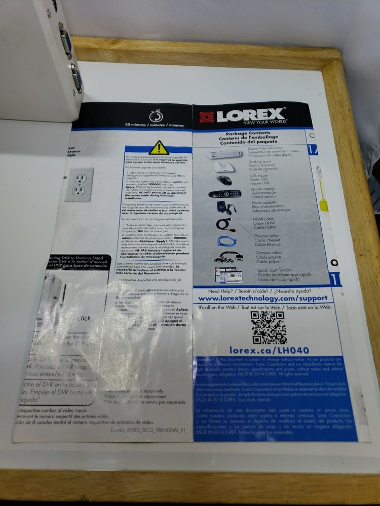 Lorex LH040400 DVR - Device Only, Some Cables & Manual