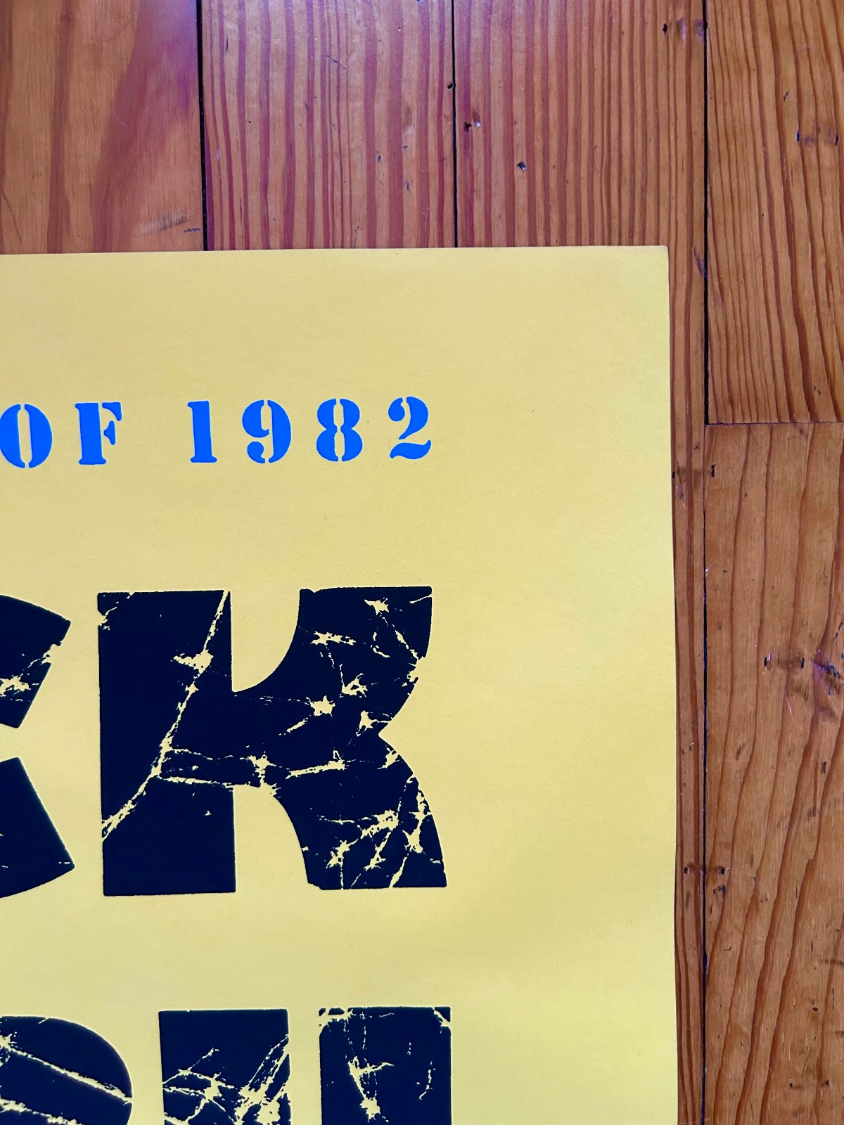 Vintage Black Uhuru Reggae Poster 1982 St. Louis MO Sly & Robbie 20x35 Stages