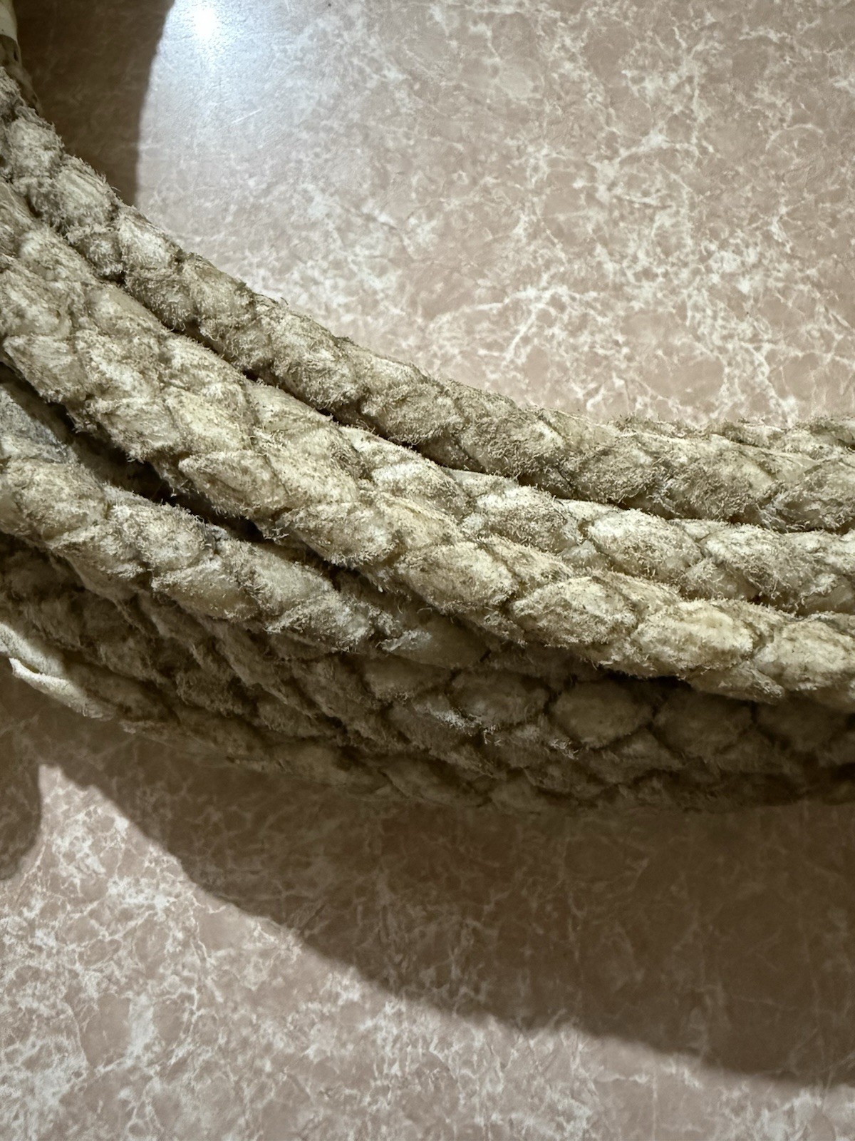 Western Handmade 4 strand Rawhide Reata (78 Ft Long 3/8 Diameter)