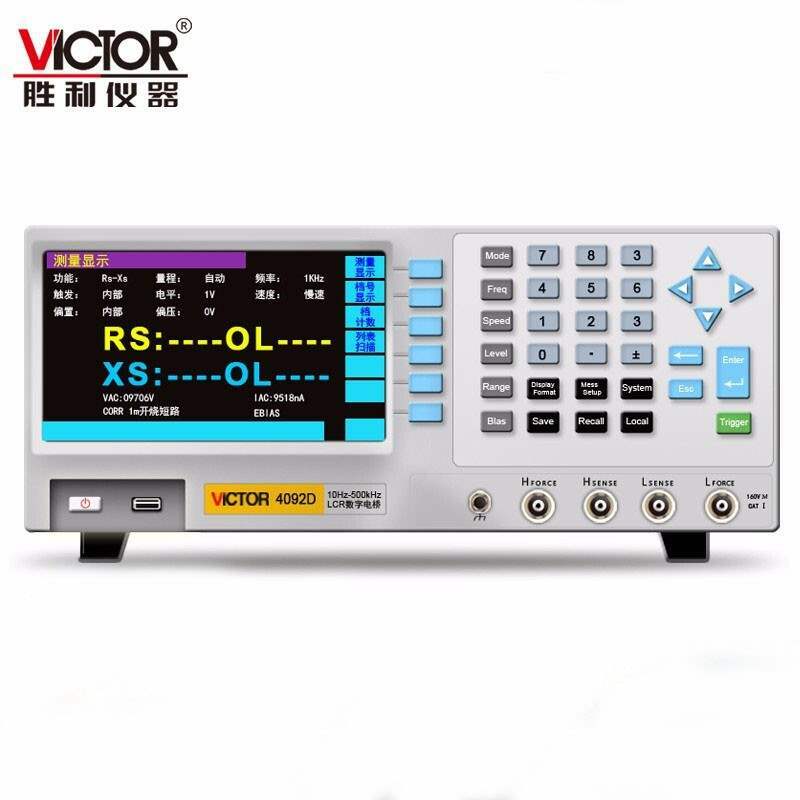 VICTOR 4092D Bench-Type Digital Bridge Capacitance Inductance Test Instrument ✦K