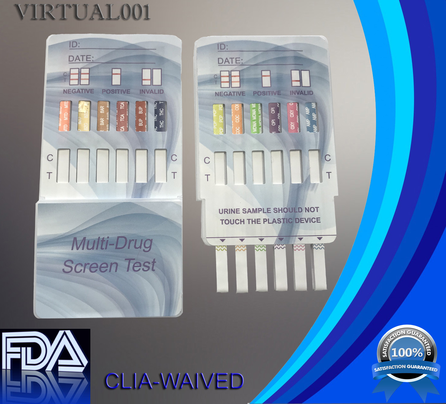 12 Panel Urine Multi-Drug Test, FDA CLIA