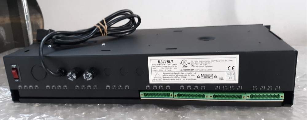 Altronix R2416UL Rack Mountable Power Supply