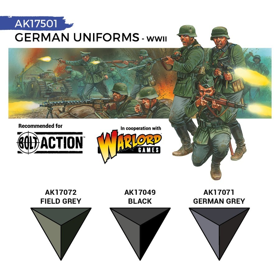 AK Interactive: German Uniforms - QUICK GEN Set - AK17501
