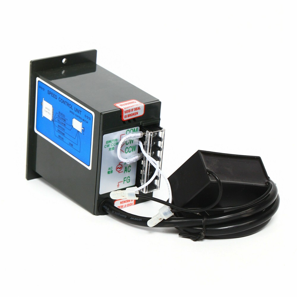 110V 60W AC Gear Motor Electric Variable Speed Controller Single-phase 1:10（10k）