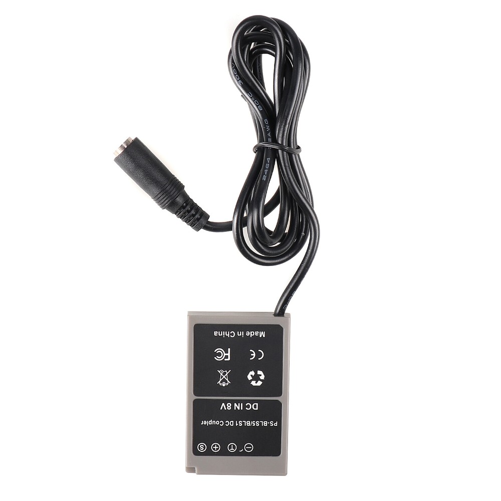 BLS-1 BLS-5 Dummy Battery DC Coupler+USB Cable for Olympus E-PL8 EPL-9 E-M10