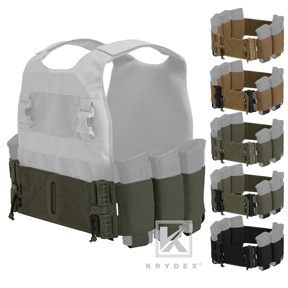 KRYDEX Elastic Carry Cummerbund Quick Release Mag Pouch for Armor Plate Carrier