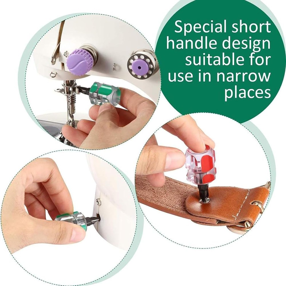 Mini Sewing Machine Tool - High-Quality Screwdriver Set with Easy-Grip Handles