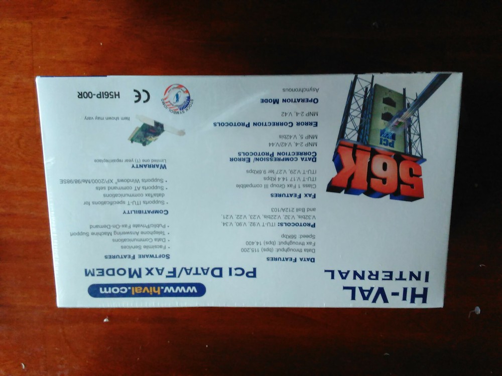 Hi-Val Internal 56K PCI Data/Fax Modem V.92