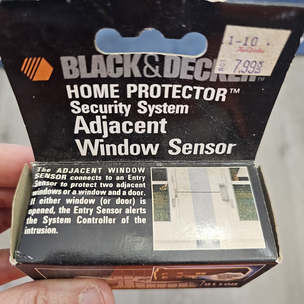 Black & Decker Home Protector Security System Glass Break Window Sensor NOS