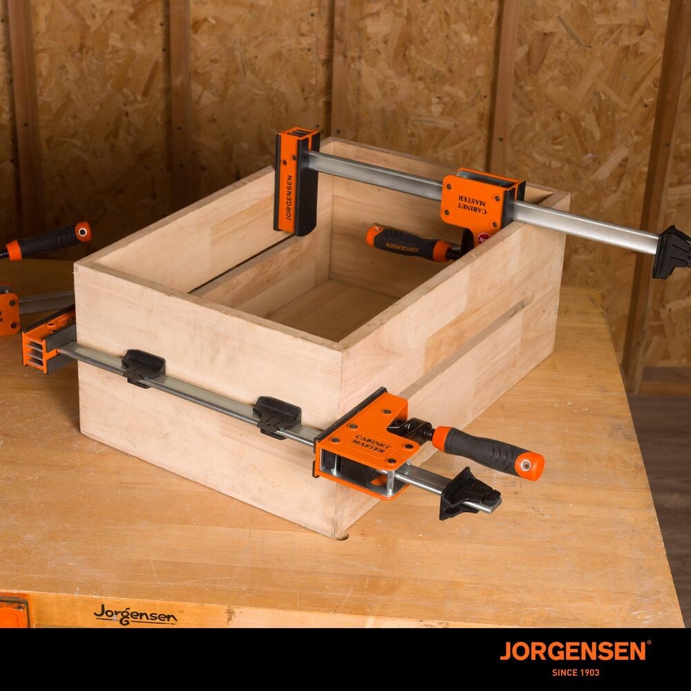 JORGENSEN 2-PACK 24" Parallel Bar Clamp Heavy-Duty Cabinet Master Clamp 2200 lbs