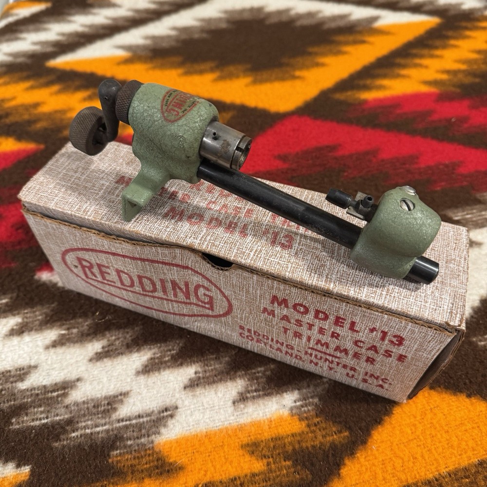 Redding Model 13 Master Case Trimmer Reloading Tool Vintage Original Box