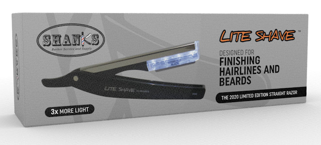 shavette straight razor with lights