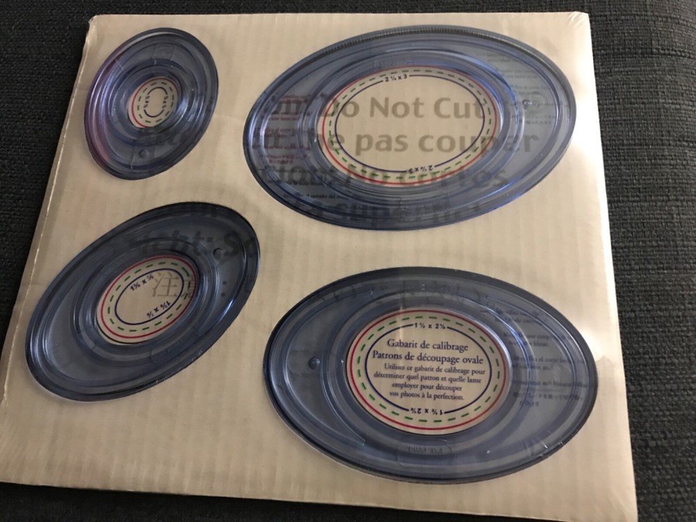 New CREATIVE MEMORIES Ovals PATTERNS & Template CUSTOM CUTTING SYSTEM