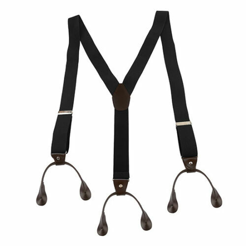 TECHTONGDA Hot Adjustable 4 Color Button Holes Link Men's Elastic Suspenders