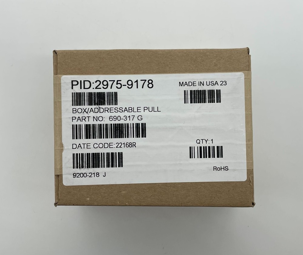Simplex 2975-9178 Addressable Steel Pull Station Back Box Red