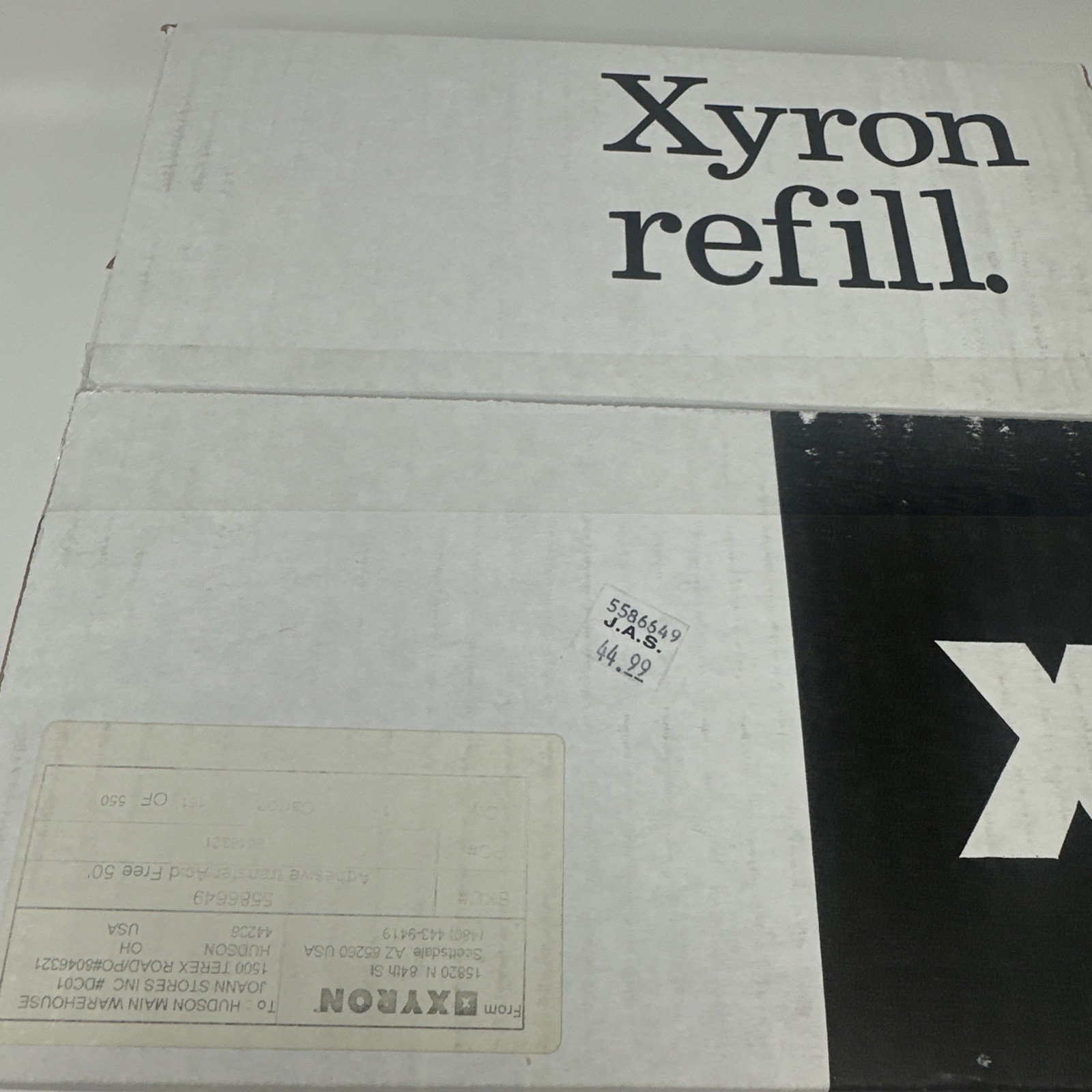 NEW 50’ Xyron 850 refill cartridge AT205-50 Repositionable Adhesive 8.5” x 50ft
