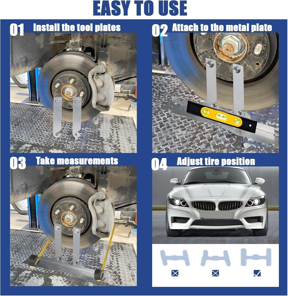 Upgrade Wheel Alignment Tool Plates,2-Pack,Alignment Tool,3 in 1,Wheel Alignm...