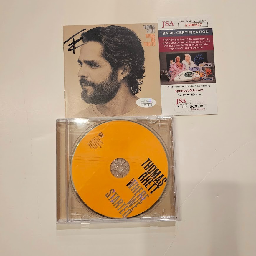 Thomas Rhett Autographed Signed Where we Started  CD JSA COA