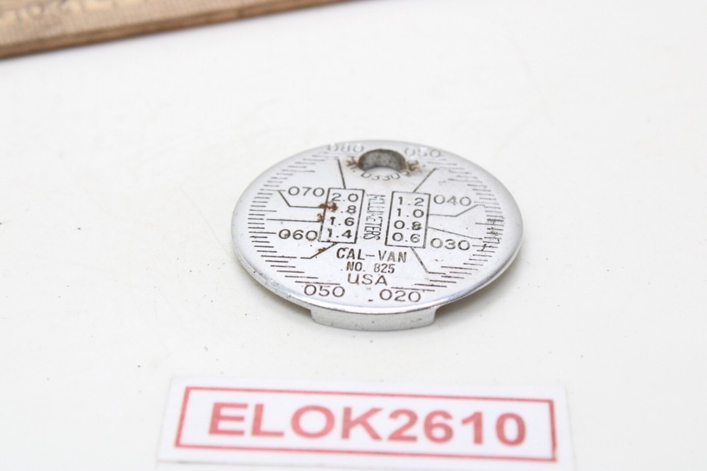 AutoZone Cal-Van 825 Chrome Spark Plug Gap Tool USA
