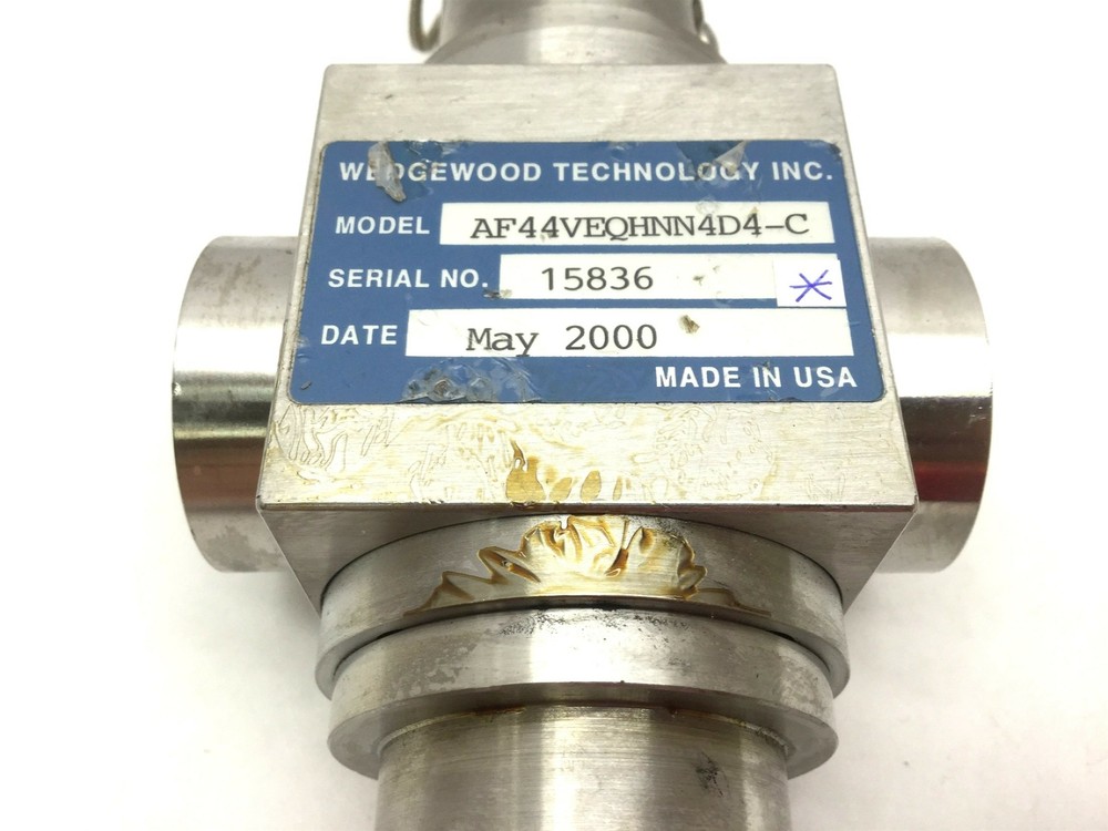 Wedgewood Technology AF44VEQHNN4D4-C Flow Through Inline Sensor 1" NPT