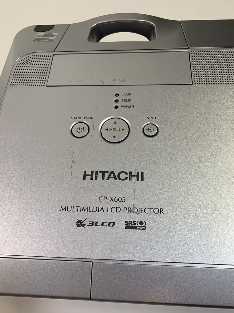 Hitachi CP-X605 Multimedia LCD Projector AS-IS Tested